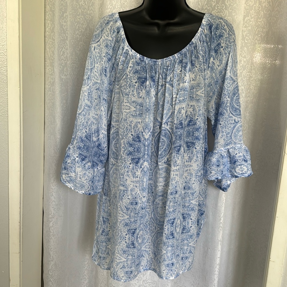 FRED DAVID PEASANT TOP Sz:1X